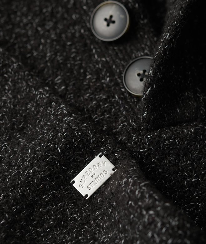 Chunky Knit Button Neck Jumper
