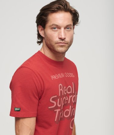 Trade T-Shirt mit Schriftzug und Grafik Image 2