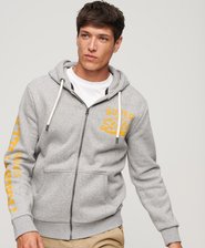 Athletic College Graphic Zip Hoodie
