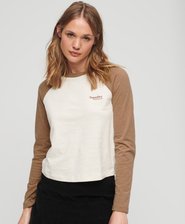 Essential Logo Long Sleeve Baseball Top