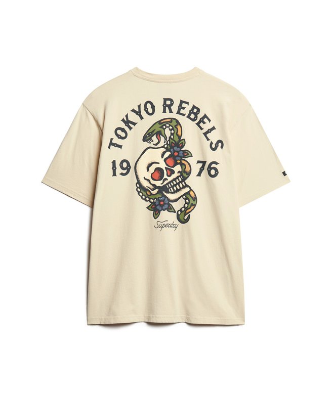 T-shirt Homme Levi's GRAPHIC CREWNECK TEE Beige Sport 2000