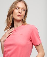 Organic Cotton Vintage Logo Embroidered T-Shirt