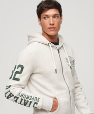 Athletic College Graphic Zip Hoodie