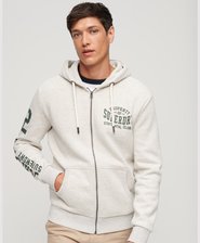 Athletic College Graphic Zip Hoodie