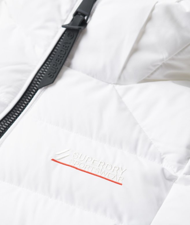 Hooded Microfibre Padded Jacket