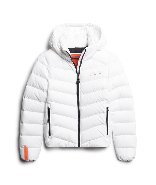 Hooded Microfibre Padded Jacket