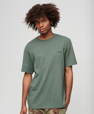 Locker geschnittenes, überfärbtes T-Shirt mit Logo