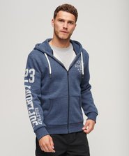 Athletic College Graphic Zip Hoodie