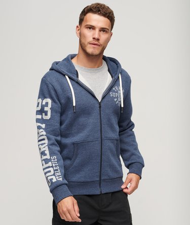 Athletic College Graphic Zip Hoodie Image 1