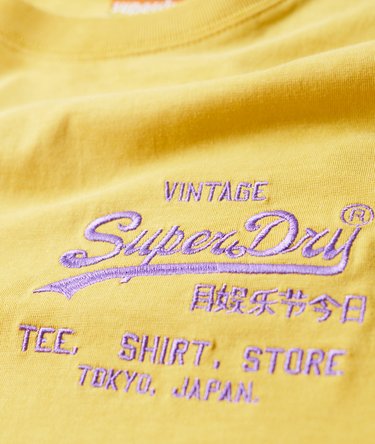Neonfarbenes T-Shirt mit Vintage-Logo Image 4