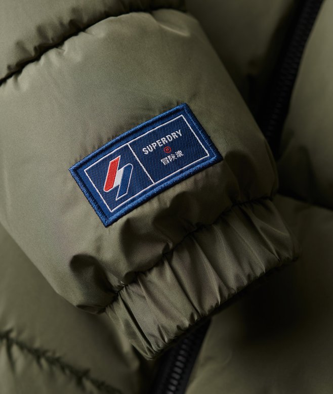 Hooded Sports Puffer Jacket