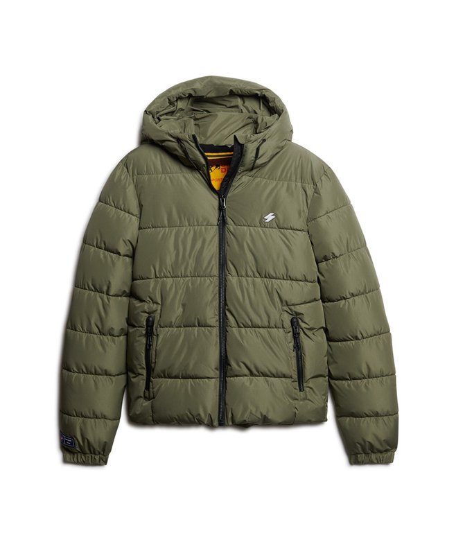 Hooded Sports Puffer Jacket