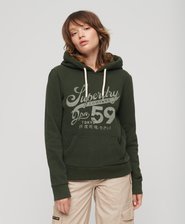 Archive Script Graphic Hoodie