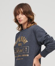 Luxe Metallic Logo Jersey Dress