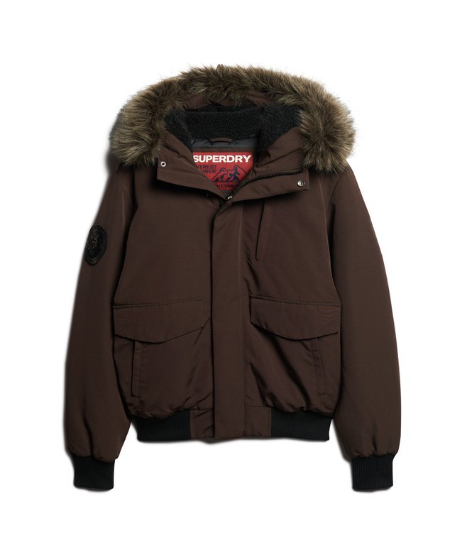Everest Bomber-Steppjacke mit Kapuze java braun für Herren
