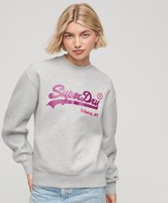 Vintage Logo Sweatshirt mit Rundhalsausschnitt und Verzierung