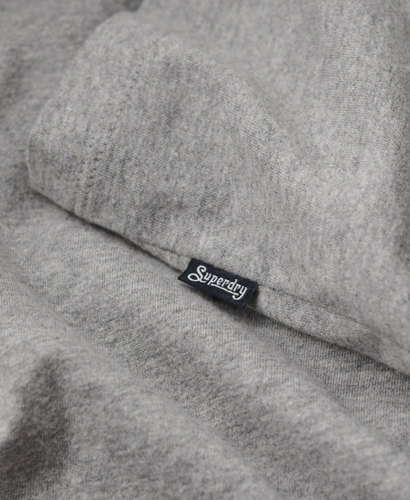 grey marl/preppy navy Essential Logo T-shirt i økologisk bomuld og ...