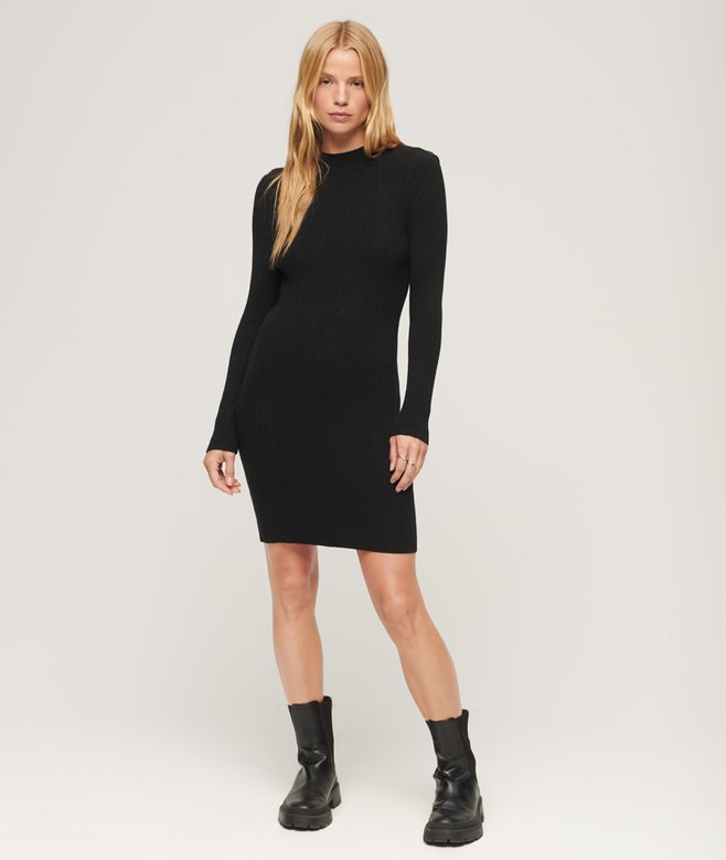superdry dress black Cream Polka Dot Taffeta Midi Dress – self-portrait-US main image 1