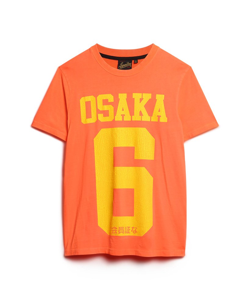 mens Osaka Neon Graphic T-Shirt in Shocker Orange | Superdry US