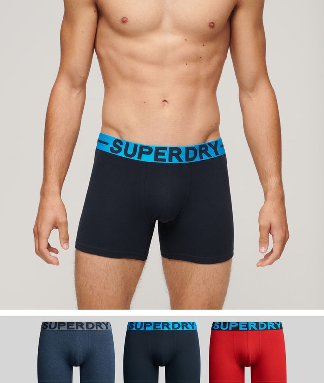 superdry Pack de 3 calzoncillos bóxer de algodón orgánico