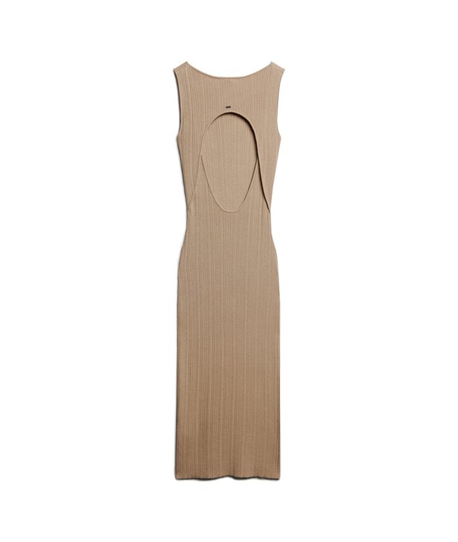 Backless Knitted Midi Dress