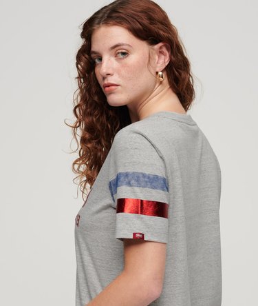 Athletic T-Shirt mit Vintage-Logo Image 2