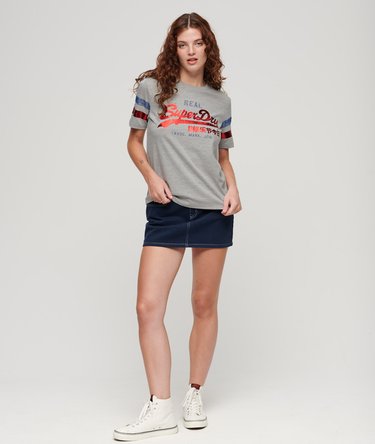 Athletic T-Shirt mit Vintage-Logo Image 3