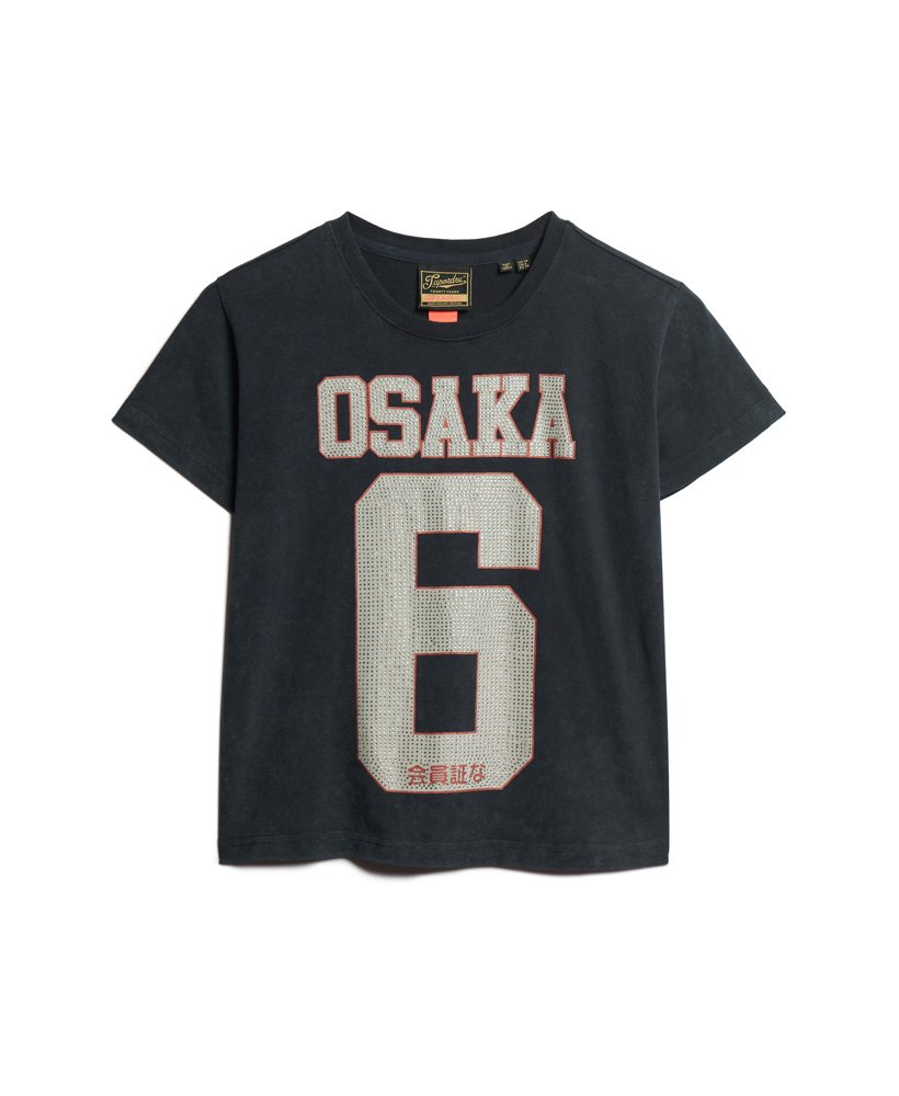 トップス R womens Osaka 6 Japanese Infill 90s T-Shirt in FRENCH NAVY