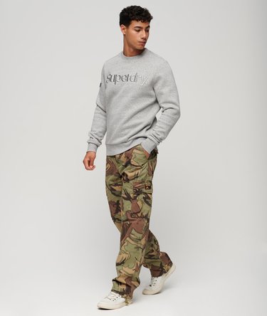 Tonal Embroidered Logo Crew Sweatshirt Image 5