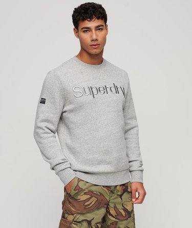 Tonal Embroidered Logo Crew Sweatshirt Image 1