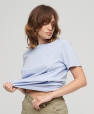 Organic Cotton Vintage Logo Embroidered T-Shirt