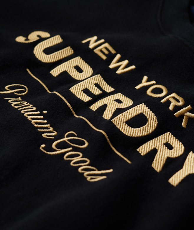 Luxe Metallic Logo Sweatshirt