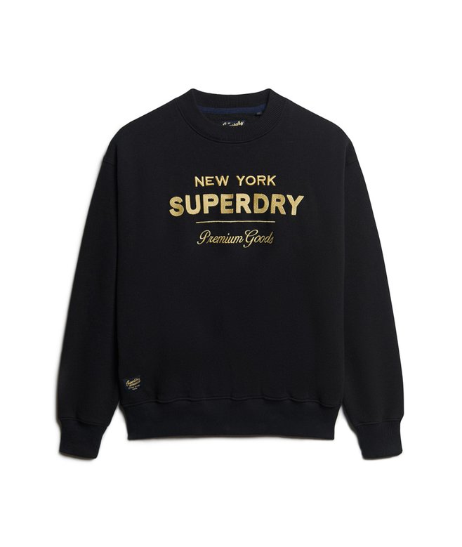 Luxe Metallic Logo Sweatshirt