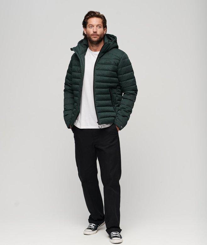 Hooded Fuji Herringbone Jacket