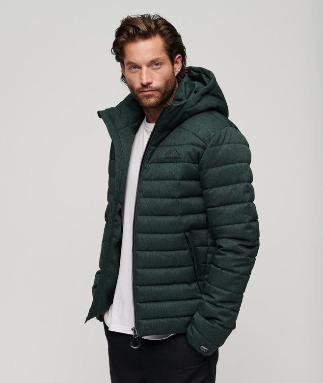Hooded Fuji Herringbone Jacket