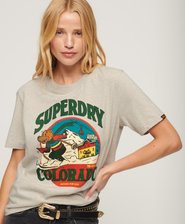 T-shirt con grafica Travel Postcard