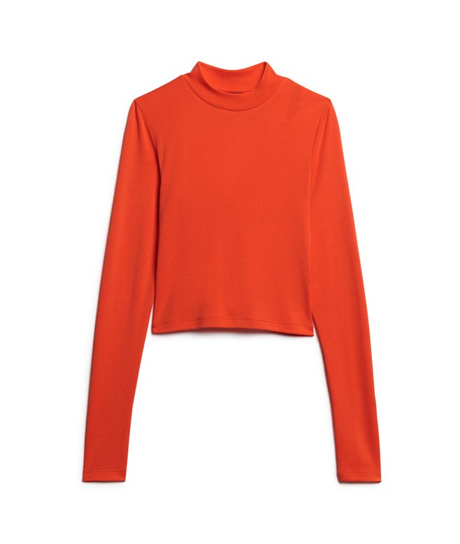 Long Sleeve Open Back Top
