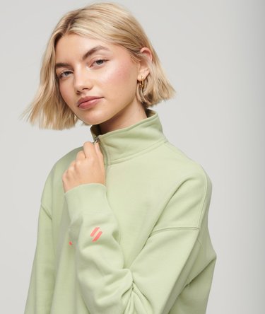 Sportswear Logo Boxy Half Zip Sweatshirt Image 2