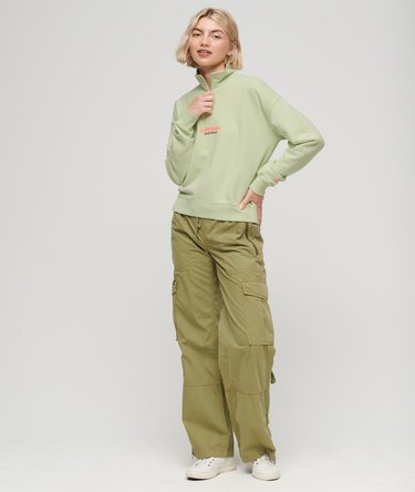 Sportswear Logo Boxy Half Zip Sweatshirt Image 5