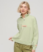 Sportswear Logo Boxy Half Zip Sweatshirt
