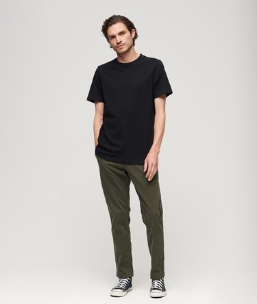 Crew Neck Slub Short Sleeve T-Shirt Image 5