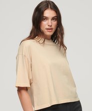 Micro Logo Embroidered Boxy Top