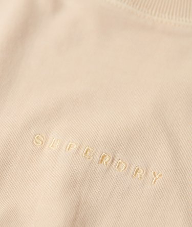 Micro Logo Embroidered Boxy Top Image 3