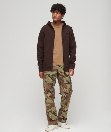 Sudadera con capucha, cremallera y corte relajado Tech Image 5