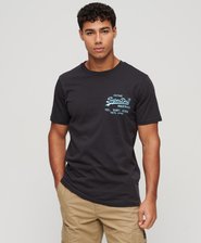 Camiseta flúor con logo Vintage