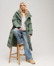 Hooded Longline Puffer Coat