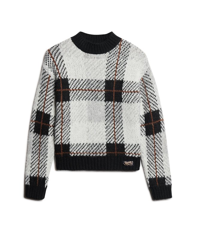 Boxy Pattern Knit Jumper