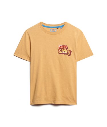 Klasyczny T-shirt z logo w stylu lat 70. Image 6