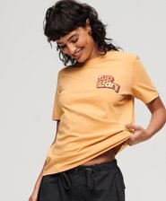 Klasyczny T-shirt z logo w stylu lat 70.