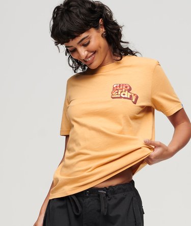 Klasyczny T-shirt z logo w stylu lat 70. Image 2